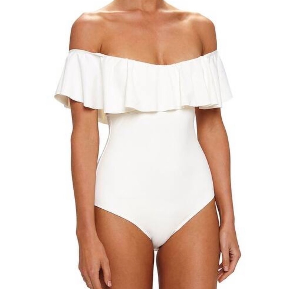 Eberjey Cream Swimsuit Sz. M